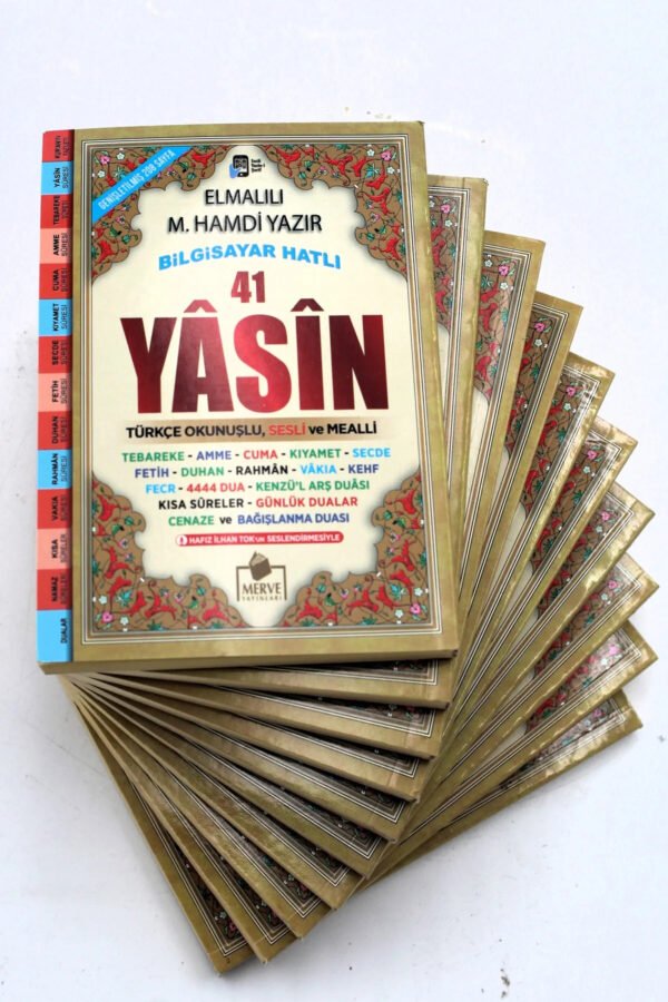 Geniş İçerik Hediyelik 10 Adet Yasini Şerif Cep Boy 208 Shf(9x13cm)